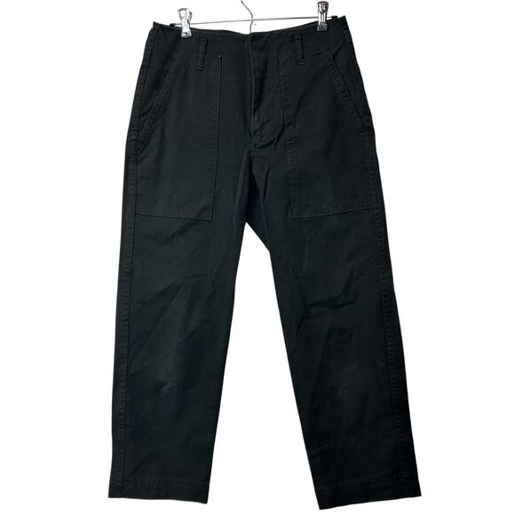 Everlane The Organic Utility Pant Mid Rise Straight Leg Navy Black Women 2 NWOT - Picture 5 of 13